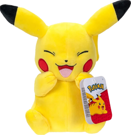 Jazwares Pokemon Happy Pikachu Plush ~20cm
