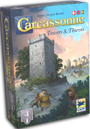 Carcassonne 3.0 - Towers & Thieves Expansion (Skandinavisk Version)