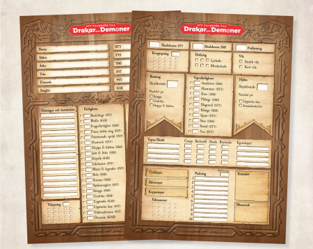 Rollformulär - Ett tillbehör till Drakar och Demoner