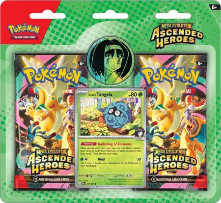 Pokemon TCG Mega Evolution Ascended Heroes 2-Pack Blister - Erikas Tengela