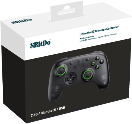 8Bitdo Ultimate 2C Wireless Controller Transparent Black