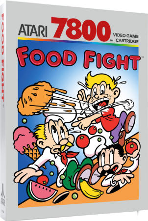Atari 7800 Food Fight (Skadad Kartong)