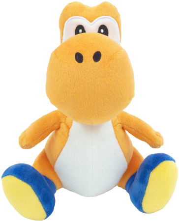 Sanei Super Mario Orange Yoshi Plush ~20cm