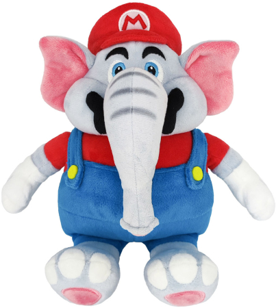 Sanei Super Mario Wonder Mario Elephant Plush ~27cm