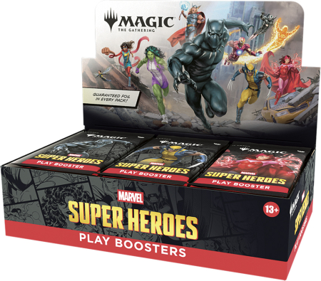 Magic Marvel Super Heroes Play Booster Display