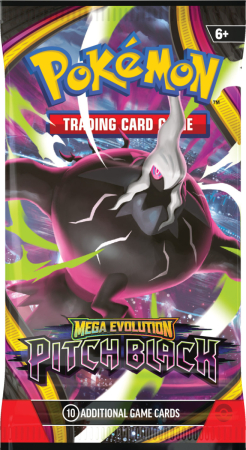 Pokemon TCG Mega Evolution Pitch Black Booster Pack (MAX 6 Per Hushåll)