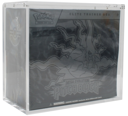 Pokemon TCG Mega Evolution Pitch Black Elite Trainer Box inkl. Premium Akrylbox (MAX 1 Per Hushåll)