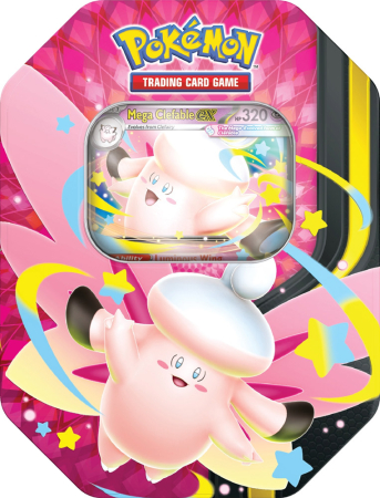 Pokemon TCG Tin - Mega Moonlit Tin Mega Clefable ex