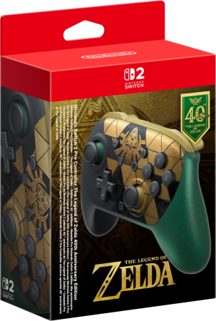Nintendo Switch 2 Pro Controller The Legend of Zelda 40th Anniversary Edition