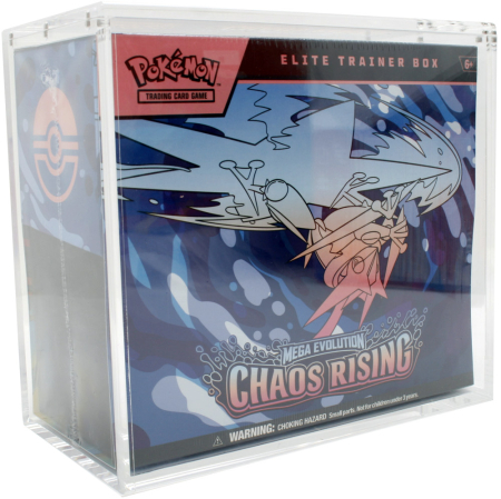 Pokémon TCG Mega Evolution Chaos Rising Elite Trainer Box + Acrylic Box (MAX 1 per household)