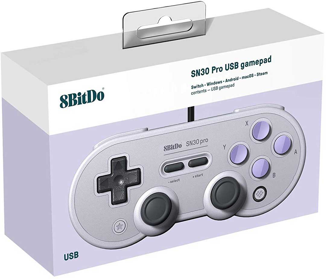 8bitdo Sn30 Pro Wired Usb Gamepad Sn Edition Spel Sant The Video Game Store With The Happiest Customers