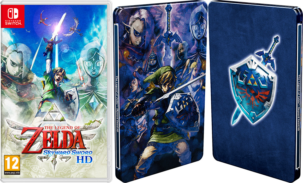 The Legend Of Zelda Skyward Sword Hd Bergsala Uk4 Inkl Steelbook Spel Sant The Video Game Store With The Happiest Customers
