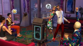 Screenshot på The Sims 4 Stadsliv