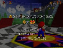 Screenshot på Super Mario 64