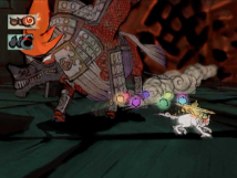 Screenshot på Okami (Första upplagan, Nytt Inplastat & Skandinavisk Utgåva)