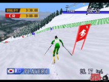 Screenshot på Nagano Winter Olympics 98 (inkl. Shark Protectors & Bergsala)