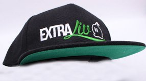 Screenshot på Extraliv Snapback Keps Svart & Grön med Extraliv Logo