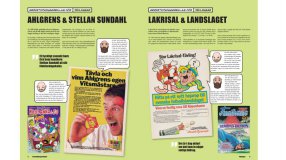 Screenshot på Serietidnings-Reklam! (Inbunden) - Signerad utav en av Författarna