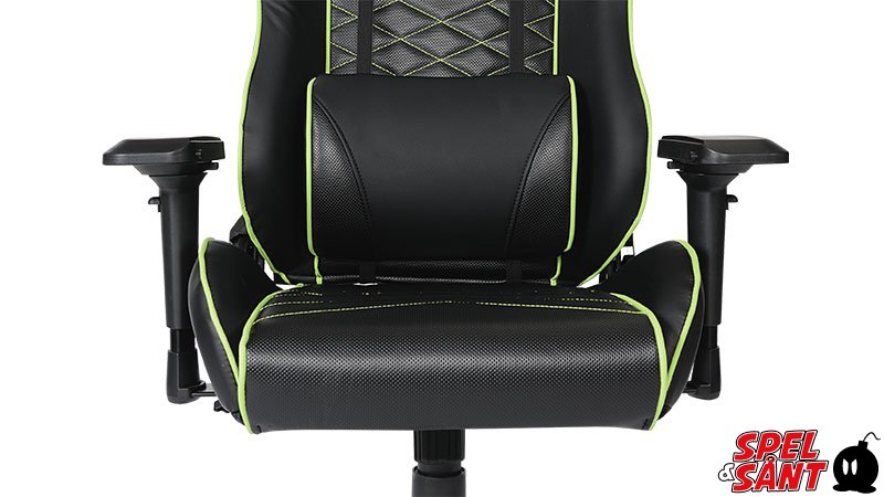 L33T Gaming E Sport Gaming Chair Green Spel & Sånt: TV L33T Gaming Elite V3 Gaming Chair Green Spel & Sånt: TV