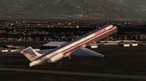 Screenshot på X-Plane 11 (inkl. Aerosoft Airport Pack)