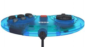 Screenshot på Retro-Bit Sega Mega Drive 6 Button USB Arcade Pad Clear Blue