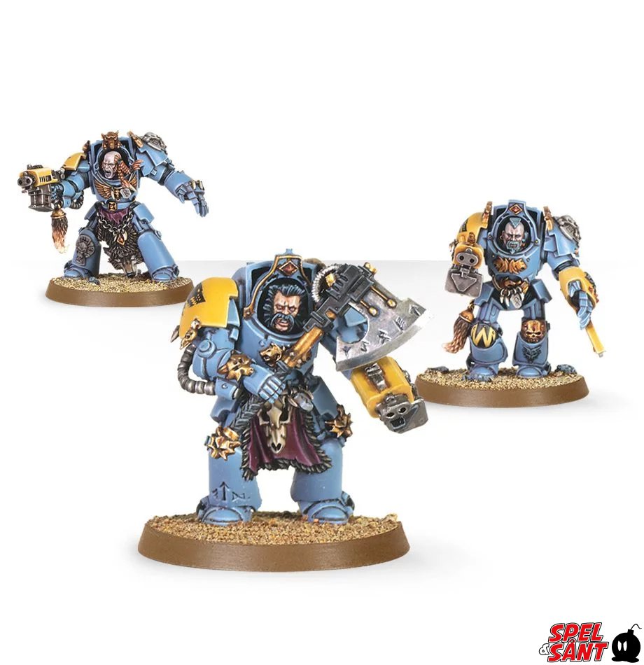 Warhammer 40K Space Wolves Wolf Guard Terminators Powerfists Chainfists 