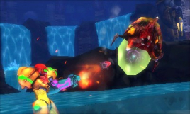 Screenshot på Metroid Samus Returns Legacy Edition