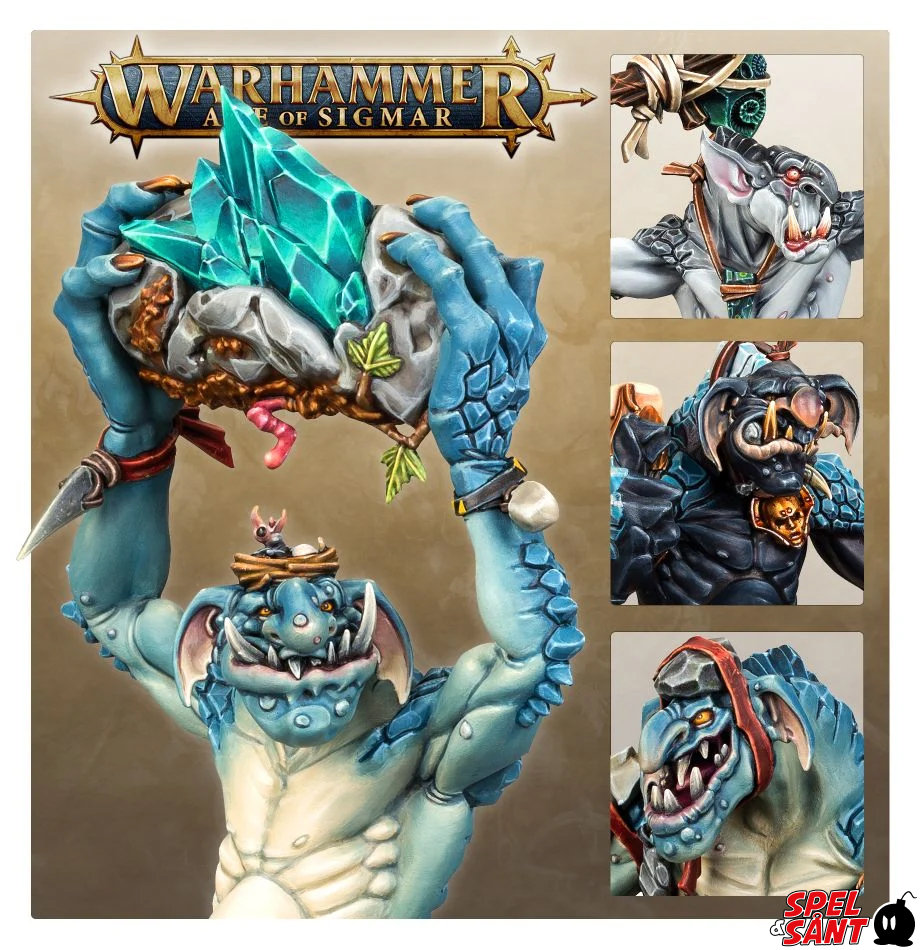 Warhammer Age Of Sigmar - Figurine Gloomspite Gitz Gobbapalooza Spiker - Non Assemblée, Non Peinte