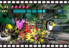 Screenshot på Viewtiful Joe (Amerikansk Version)