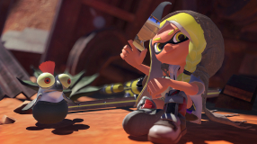 Screenshot på Splatoon 3 Bergsala UK4 (inkl. Lila Squid Nyckelring)