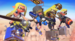 Screenshot på Splatoon 3 Bergsala UK4 (inkl. Lila Squid Nyckelring)