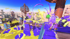 Screenshot på Splatoon 3 Bergsala UK4 (inkl. Lila Squid Nyckelring)