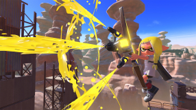 Screenshot på Splatoon 3 Bergsala UK4 (inkl. Lila Squid Nyckelring)