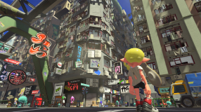 Screenshot på Splatoon 3 Bergsala UK4 (inkl. Lila Squid Nyckelring)