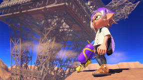 Screenshot på Splatoon 3 Bergsala UK4 (inkl. Lila Squid Nyckelring)