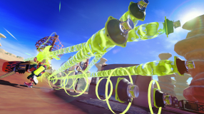 Screenshot på Splatoon 3 Bergsala UK4 (inkl. Lila Squid Nyckelring)