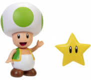 Screenshot på World of Nintendo Super Mario 10cm Green Toad with Super Star Figure