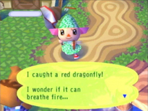 Screenshot på Animal Crossing (Amerikansk Version & Ej minneskort)