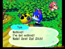 Screenshot på Animal Crossing (Amerikansk Version & Ej minneskort)