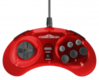 Screenshot på Retro-Bit Sega Mega Drive 8 Button USB Arcade Pad Crimson Red