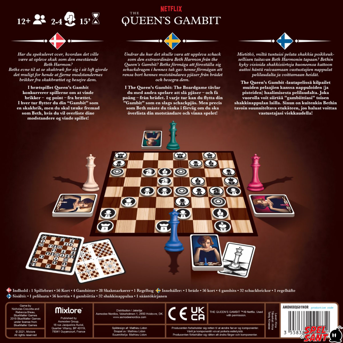  Mixlore The Queen's Gambit The Board Game