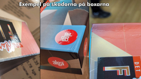 Screenshot på Finans (OBS: Skadad box)