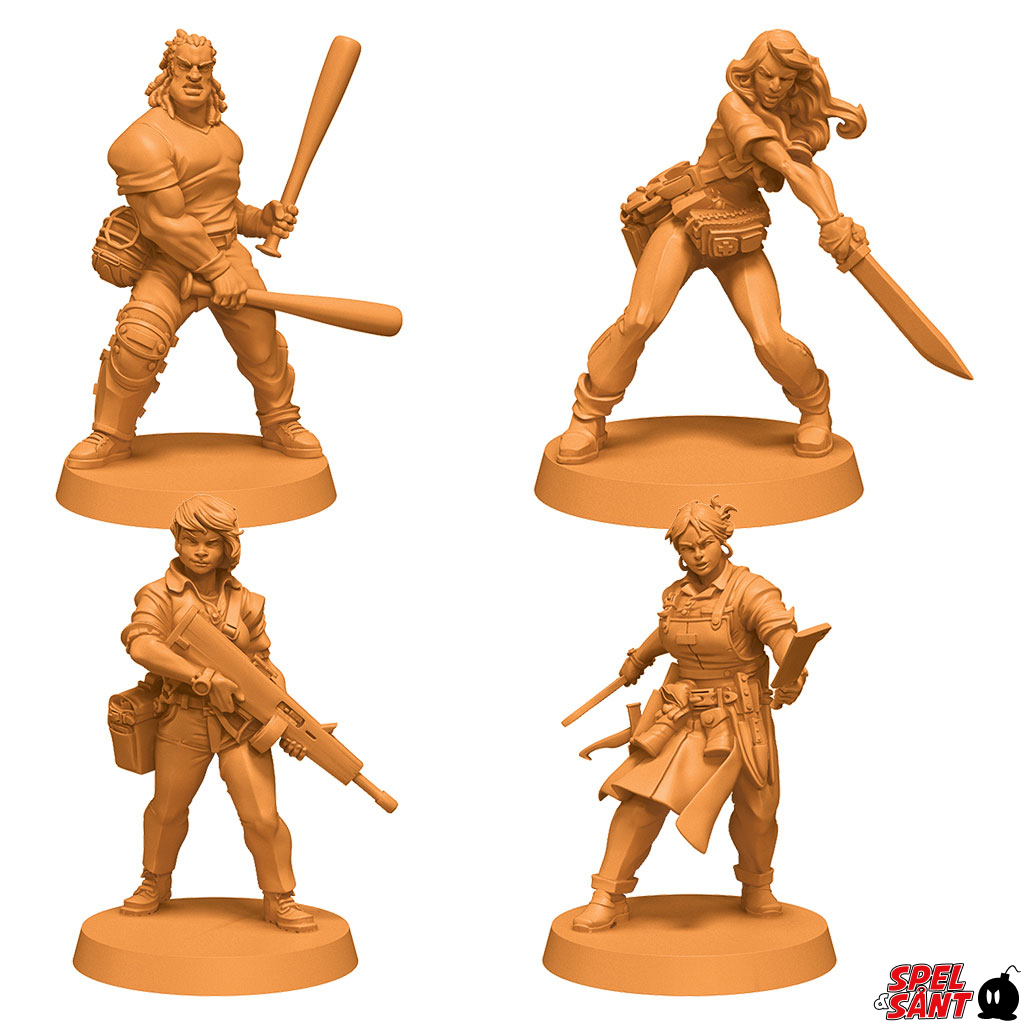 Figurine Zombicide - Glenn (contremaître En Fauteuil Roulant) - Série Chronicles Survivor, édition Kickstarter