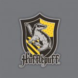 Screenshot på Harry Potter Hufflepuff House Snapback Keps Grå Gul