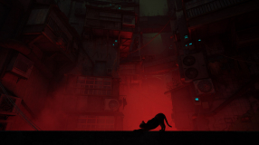 Screenshot på Stray