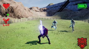 Screenshot på No More Heroes III (3) (inkl. Poster & Art Cards)