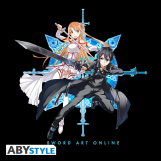 Screenshot på Sword Art Online Kitito & Asuna T-Shirt Svart (Large)