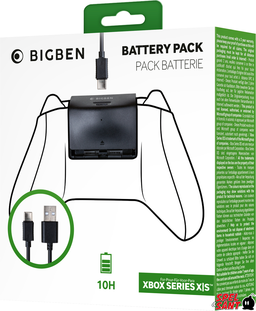BigBen Xbox Series XS Controller Battery Pack Spel & Sånt The video game store with the