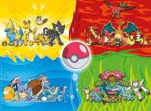 Screenshot på Ravensburger Pokemon Fire/Grass/Water/Electricity Pussel XXL (150 bitar)