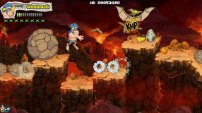 Screenshot på New Joe & Mac Caveman Ninja - T-Rex Edition